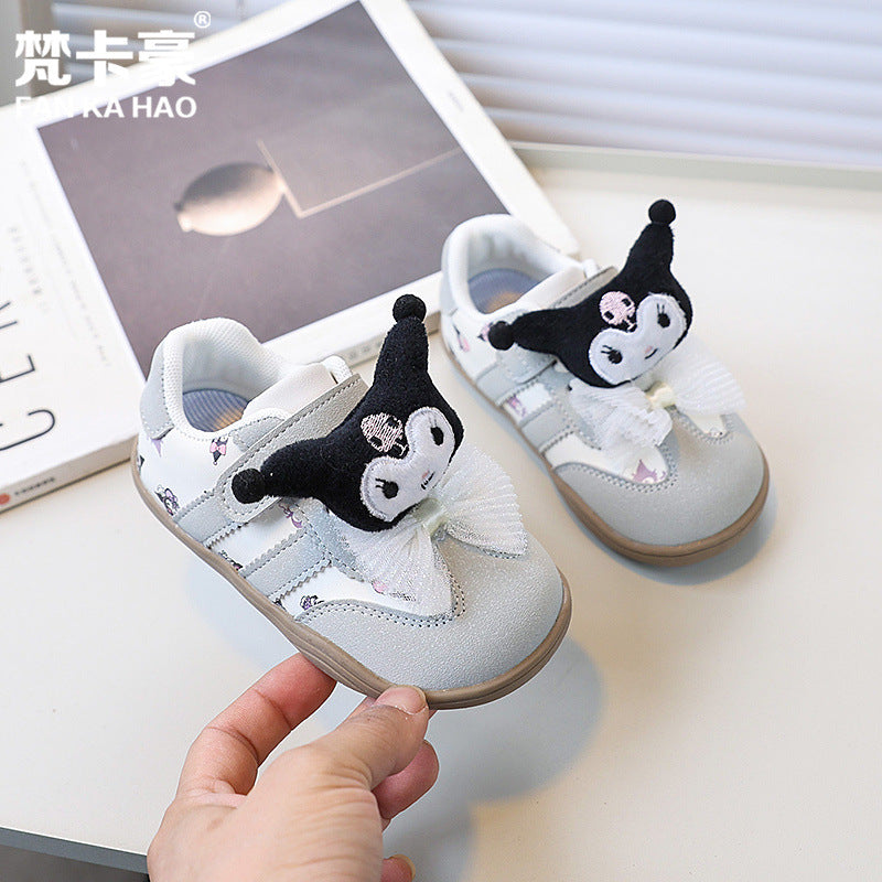 Fanka haoyang cute cartoon kuromi easiest for match german training shoes  spring & fall new arrivalgirlfashion sneakers