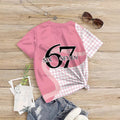 Kids' t-shirt, 67 elements, 3d digital print, summer girls' casual fashion crew neck short sleeve cartoon tee