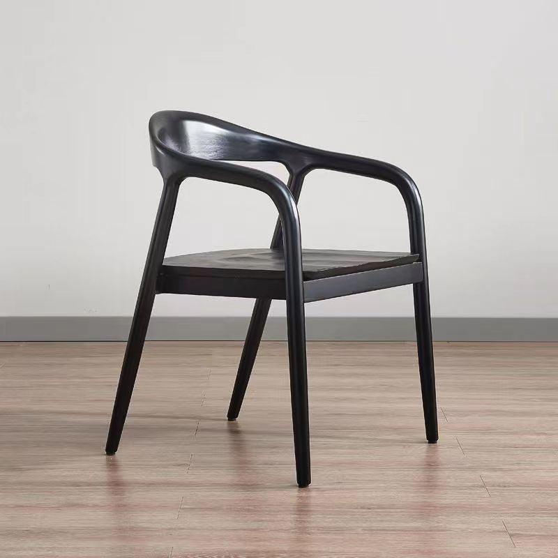 All solid wood chinese restaurant dining chair creative study back chair shu president chair sales department tea making log negotiation chair
