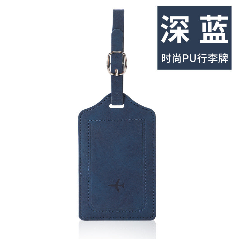Spot card package  wholesale  RFID anti-magnetic travel PU passport clip luggage tag set passport storage