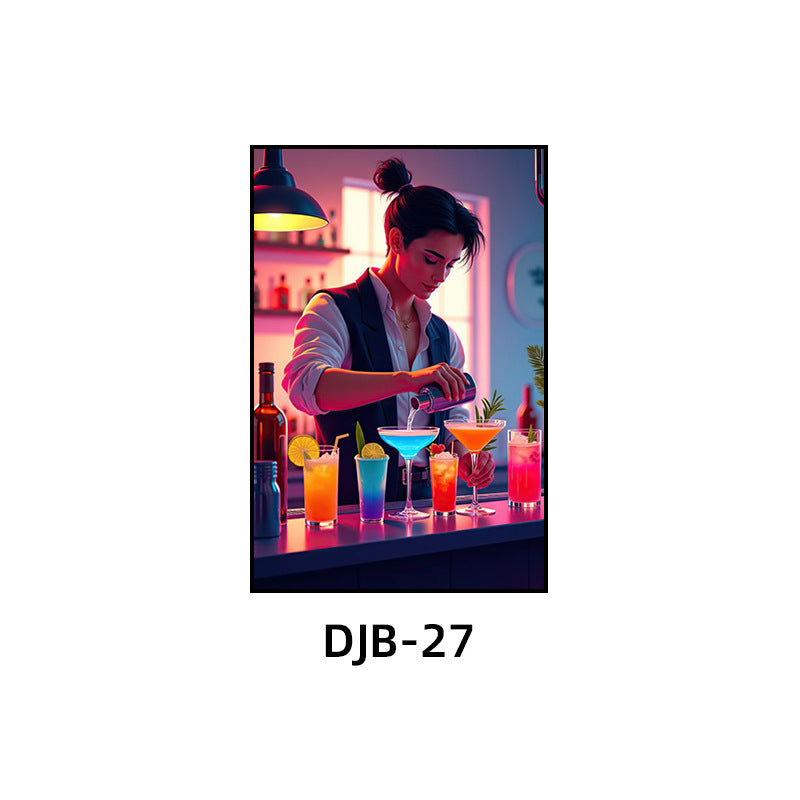 Bar luminous decorative painting ktv box atmosphere led hanging painting nightclub club trend creative neon mural