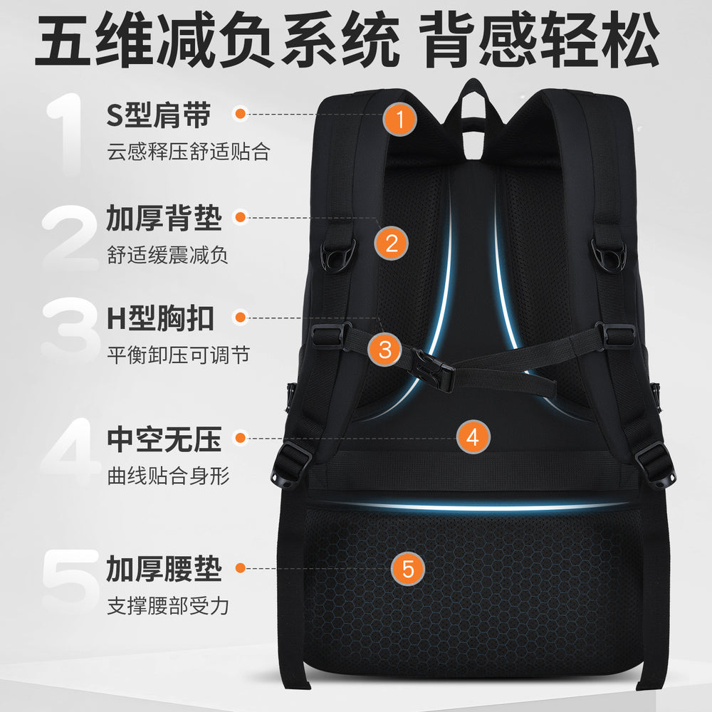 Schoolbag for boys junior high school students 2026 new arrival large capacity middle school students high school students burden reduction spine protection backpack men's style