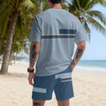 men's short-sleeve and shorts set, casual sportswear set, 3d printed cross-border hot seller, dropshipping available