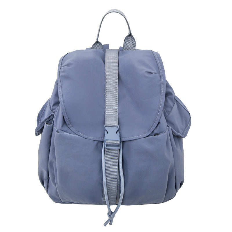 New Japanese simple solid color large-capacity student class backpack men's and women's lightweight sports travel versatile backpack