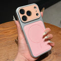 Dopamine lychee texture glass lens protector - instantly transform your phone into an apple 17 pro max magnetic case - compatible with iphone 16
