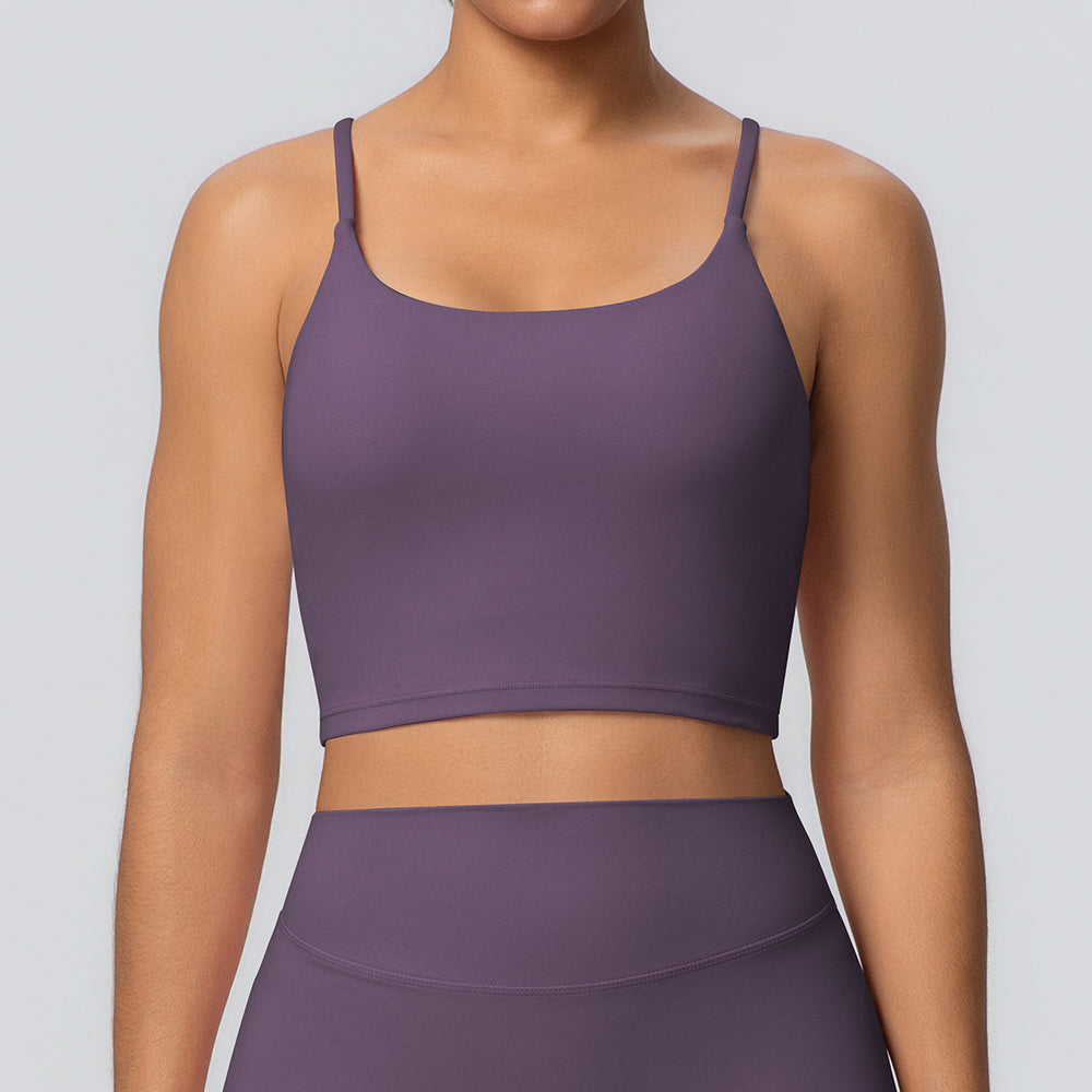 New cloud-feel yoga top women's sports bra tank top - beautiful back, quick-dry vest, outdoor running fitness bra