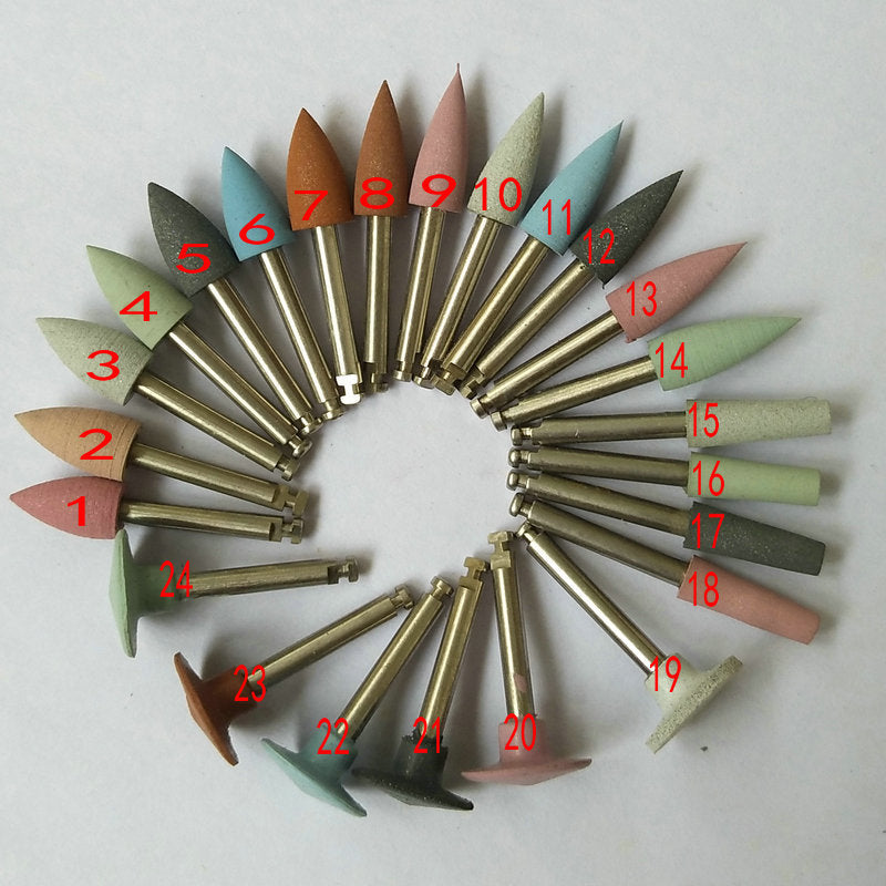 Commercial Dental Grinding Head Silicone Rubber Low Speed Mobile Phone Bending Head Polishing Wheel Grinding Head Hair Wheel Polishing Disc Needle Crack Drilling