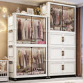 Installation-free children's wardrobe, multi-layer baby clothing storage cabinet, for home bedroom foldable storage cabinet, baby wardrobe