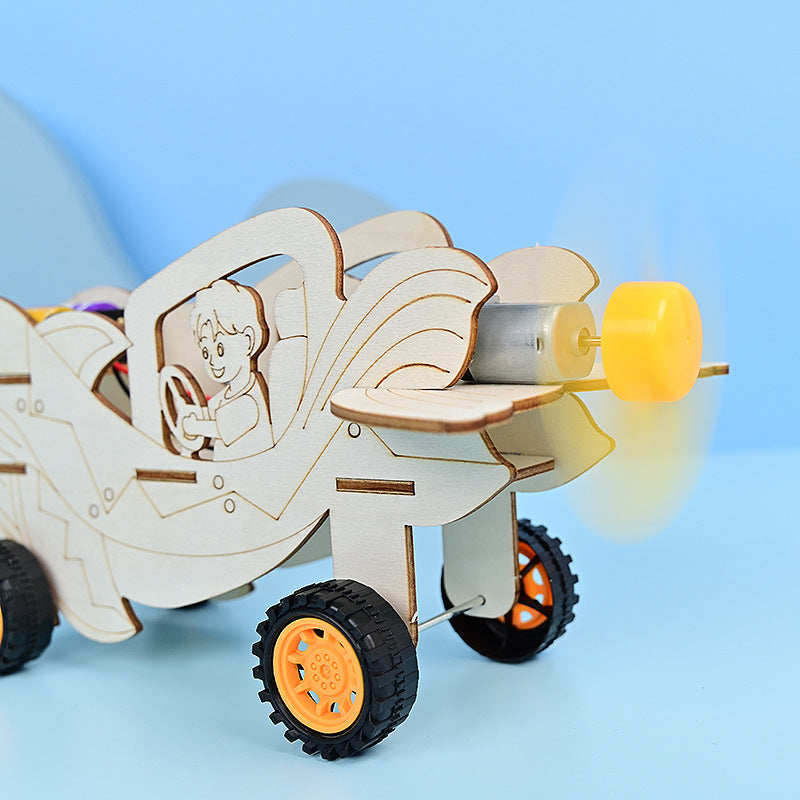 Whale Wind Boat Science Puzzle Small Experiment Handmade DIY Classroom Small Invention Making Material Pack Science and Education Experiment