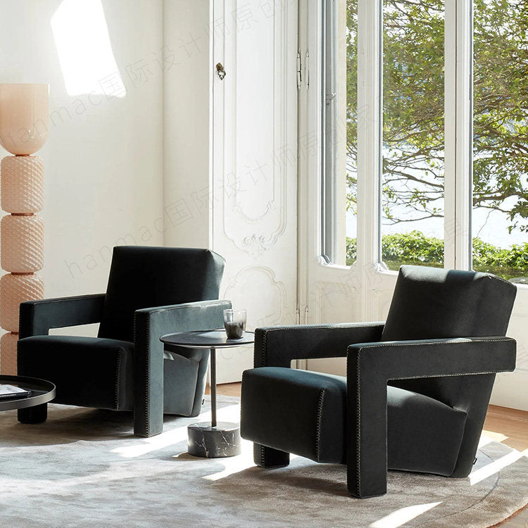 Designer casual chair bedroom living room casual single sofa chair backrest model room negotiation uddler chair
