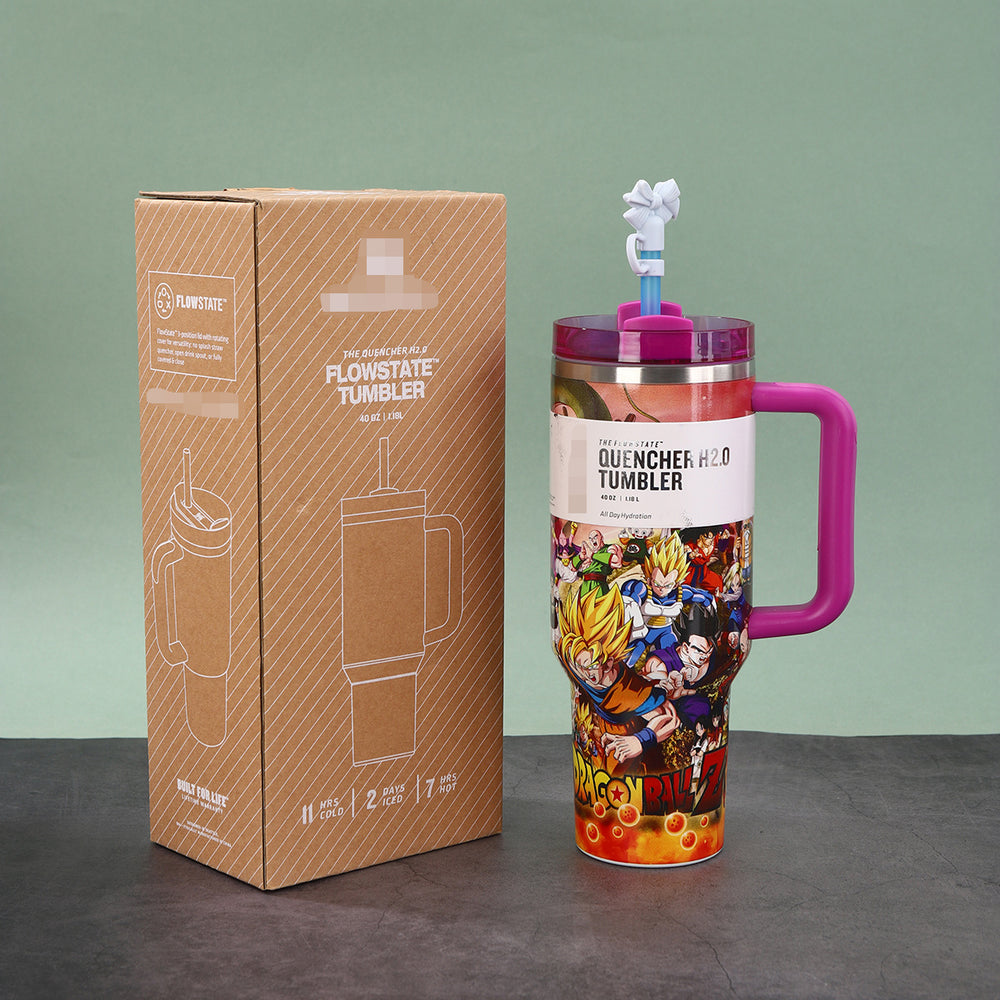 dragon ball series stanley handle car cup 304 stainless steel vacuum insulation cup outdoor portable ice cup