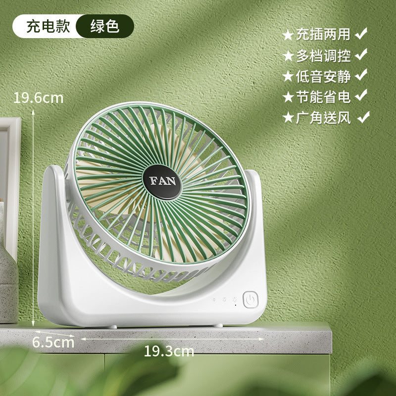 desktop circulation fan multi-functional household fan student dormitory voice digital display hanging neck strong wind wholesale