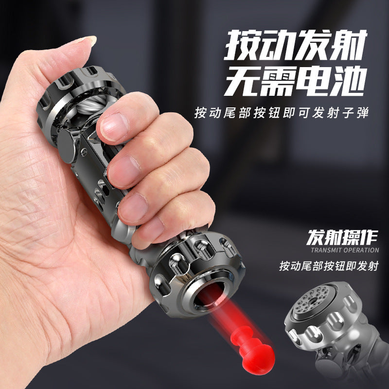 grenade launcher mini agent boy hand gun alloy artificial shell ejection soft bullet gun kids toy gun