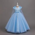 fashionable girl dress shawl elegant clothing girl dress kids princess dress new arrival