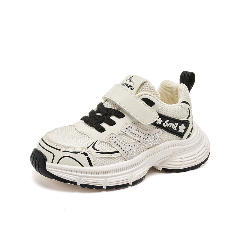 2025 autumn new sports shoes boys breathable running shoes girls fashion versatile casual sports shoes children's shoes