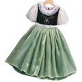 Girls' summer dress - stylish princess style  - baby girl puff sleeve mesh dress - wholesale foreign trade children's clothing