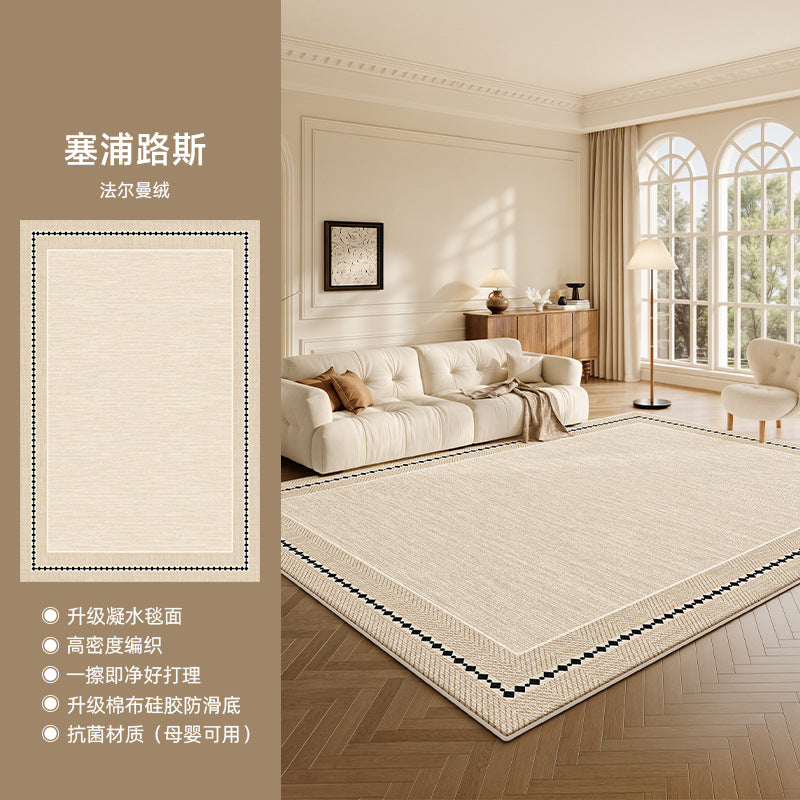 Distributed carpet living room no-wash and wipeable  new style medieval style waterproof floor mat bedside bedroom room no maintenance