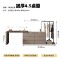 Simple modern chest of drawers dresser all-in-one solid wood small bedroom popular multifunctional corner dressing table storage cabinet