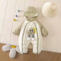 Baby outwear outwearthickened jumpsuit jumpsuit fleece-linedheattech crawling suit winter baby clothes jacket trendy