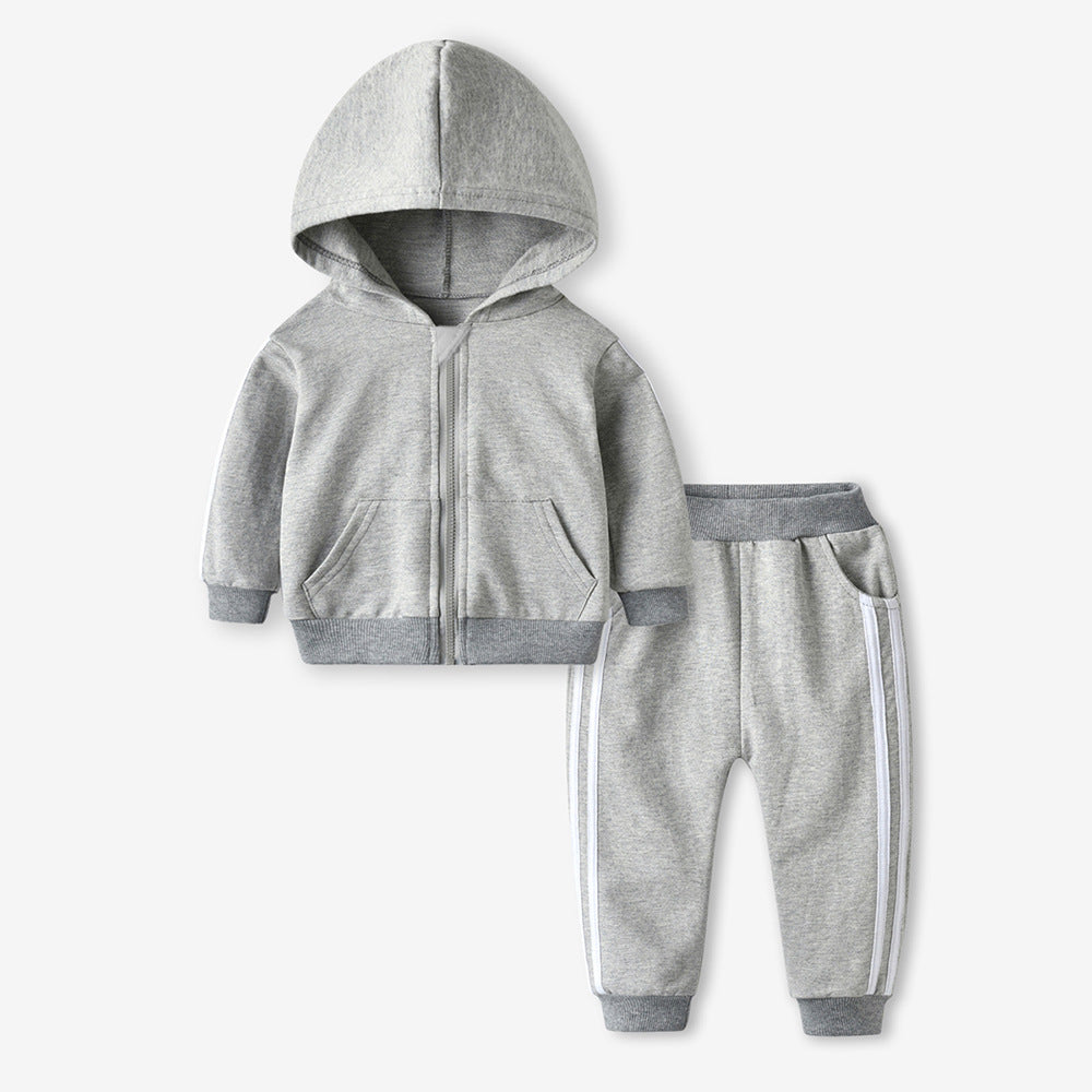 Boys' and girls' spring/autumn hooded sweatshirt set - new spring collection - kids' sweatpants - children's clothing - activewear set
