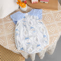 Baby summer fashion bodysuit newborn clothes baby girl outing jumpsuit full month hundred days harem summer