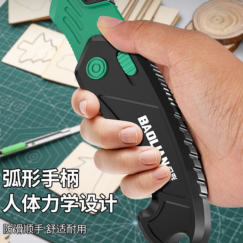 Foldable utility knife - heavy duty, high hardness, multi-purpose cutting tool for leather, carpet, and more. durable, drop-resistant, and designed for fast, effortless cuts