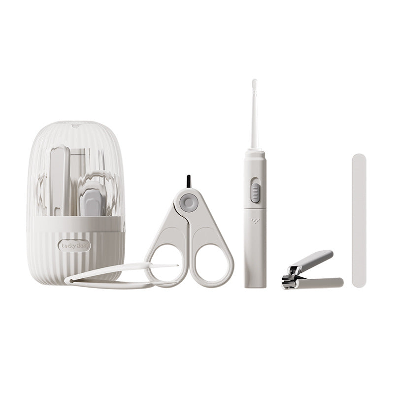 Shield dad anti-pinch baby nail scissors suit baby small scissors kids nail clippers nail polisher storage