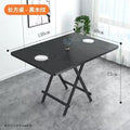 Foldable table dining table for home rectangular outdoor convenient stall table dining table suit combined with small square table