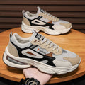 Spring men's new breathable mesh youth sports shoes korean style trendy versatile thick sole casual dad shoes