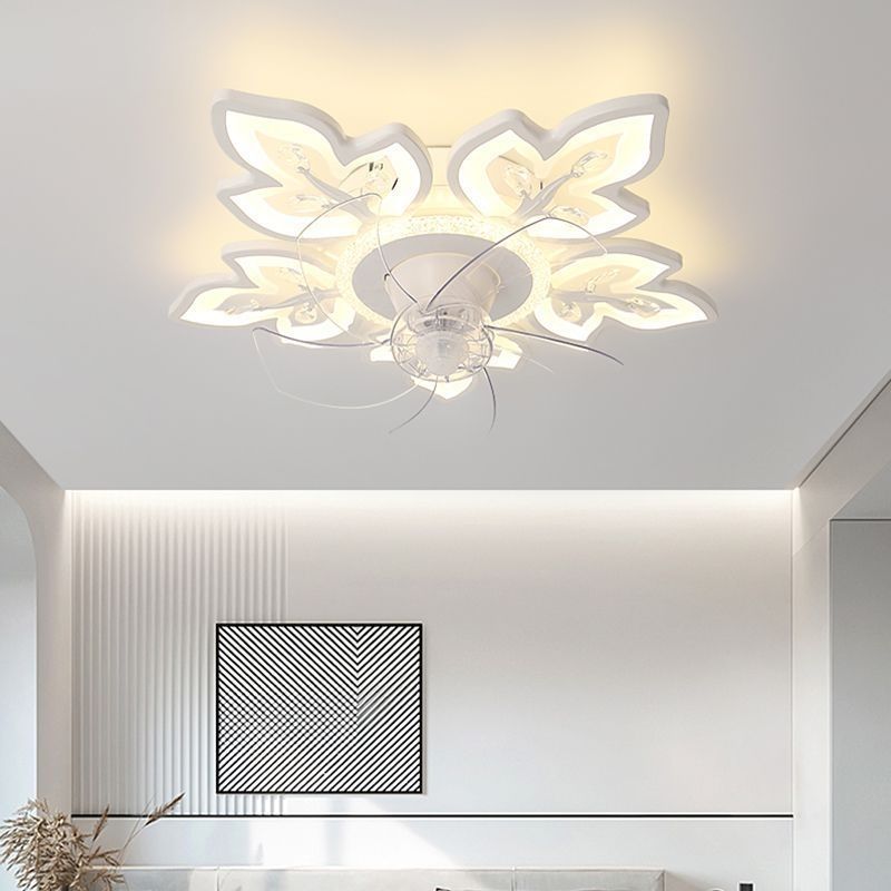 Bedroom fan light casualnew arrival smart voice bedroom light ceiling lamp with fan restaurant fan light zhongshan