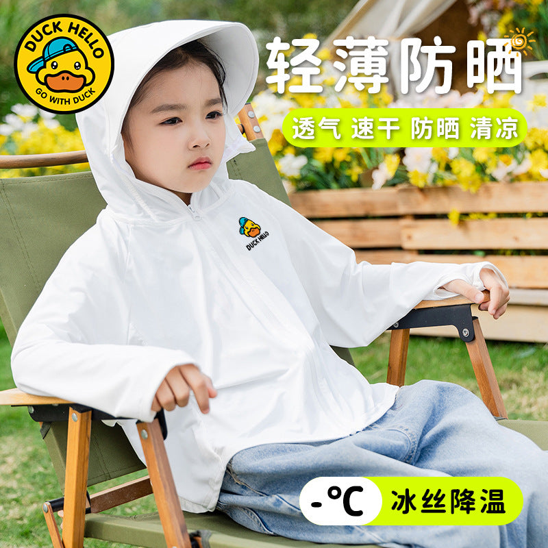 Summer clothing for men and women, sun protection clothing, summer collection,  new styles, children's uv protection outerwear, baby ice silk breathable tops
