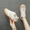 Women's german army trainers (gats) - 2026 summer new arrival: breathable white sneakers, korean style, versatile flat sole, athletic casual skate shoes, single shoes