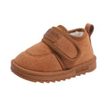 winter new boys' fleece-lined warm cotton shoes, girls' soft-soled casual shoes, kids' large cotton shoes, ages 1-6
