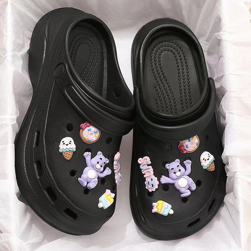 Women's clogs - trendy, cute, and versatile summer footwear: anti-slip, chunky platform, closed-toe design - perfect for beach, work, or everyday wear