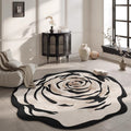 Custom-shaped rug for living room,  new floral floor mat, bedroom bedside waterproof, low-maintenance sofa home decor, premium quality