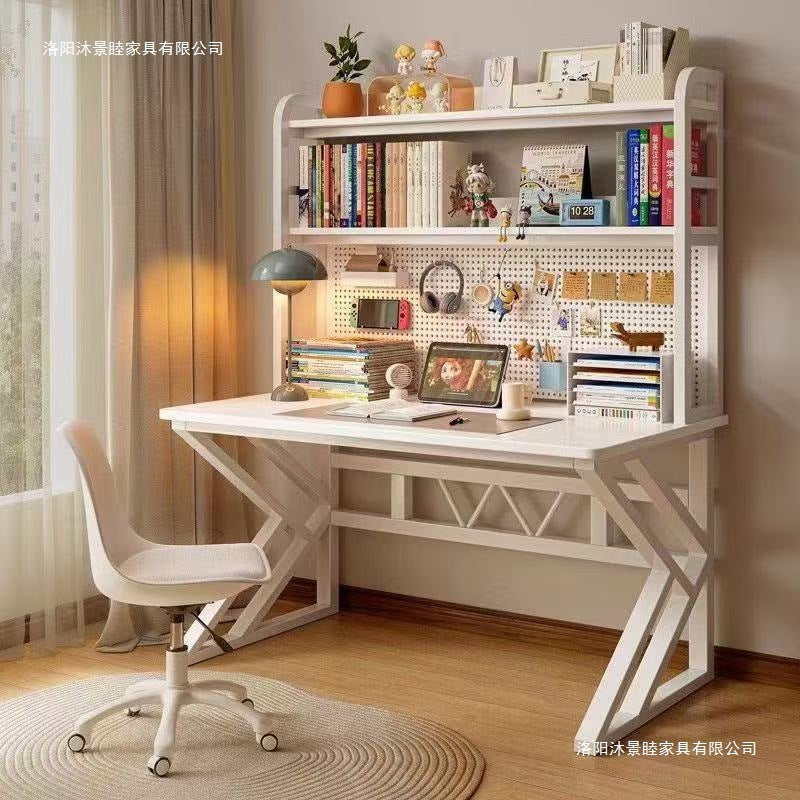 Computer desk home office desk bedroom student desk bookshelf all-in-one with pegboard simple storage study table
