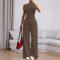 European and american cross-border shein summer women's solid color sleeveless tank top and pants fashion set - sexy casual two-piece outfit