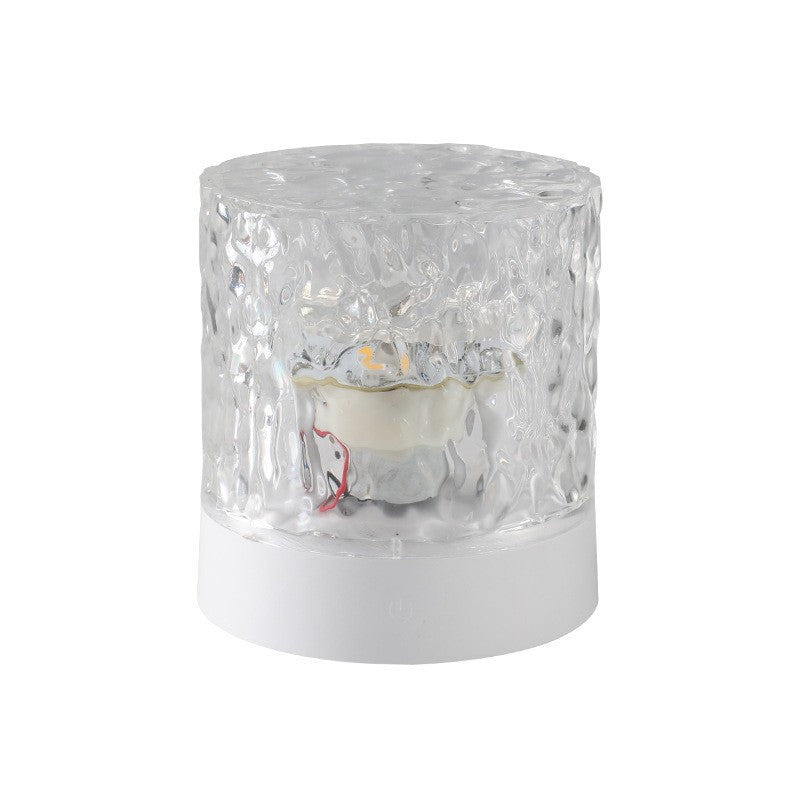 Factory direct, in-stock ripple light, multi-colored led night light, usb rotating ambient light, bedside lamp with touch control