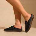 Women's fashionable perforated white sneakers - spring/summer  new collection - breathable, hollow-out design, plus size available