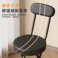 Folding chair - portable dining chair for home, dorm room, balcony, and leisure - space-saving, simple folding back chair
