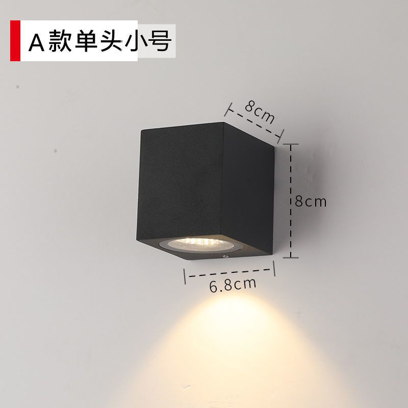Led wall lamp hotel courtyard balcony waterproof stair aisle outdoor wall washer up and down light wall illumination light
