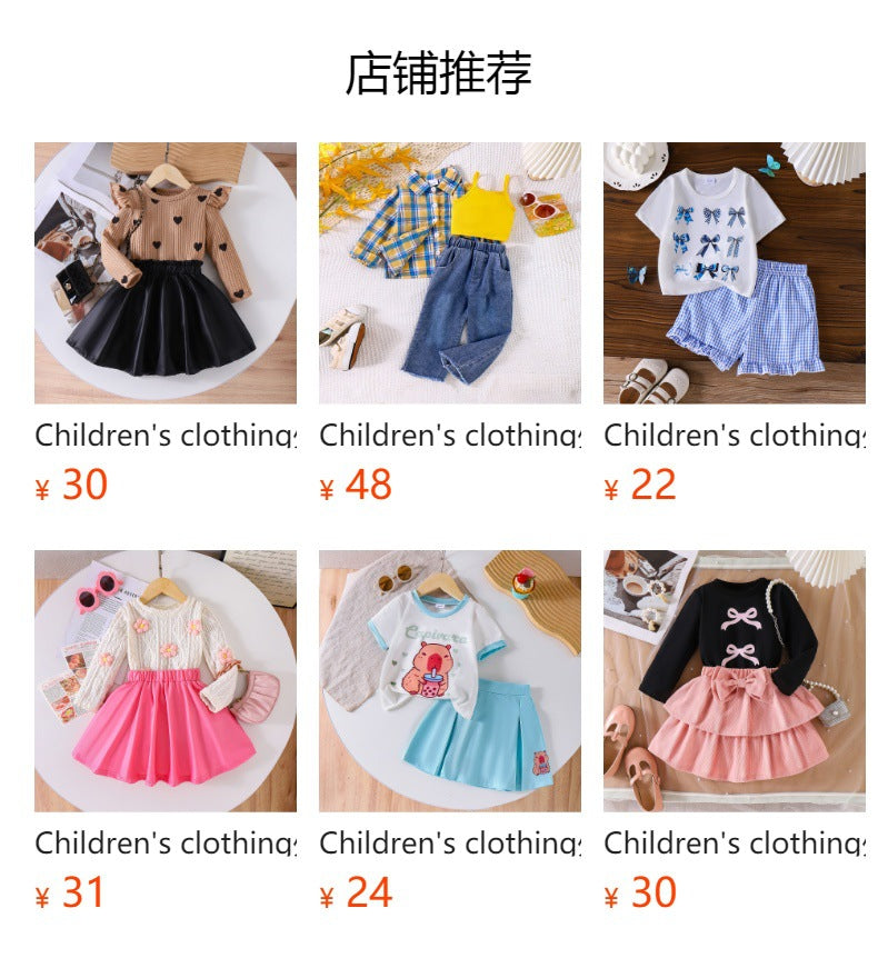 Children's clothingexportfashion cross-border children's clothinglong sleeves pit plaid dress