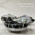 Export hot selling cross-border 3pcs crown thermal insulation box 4l5l6l food warmer thermal insulation tableware thermal insulation lunch box