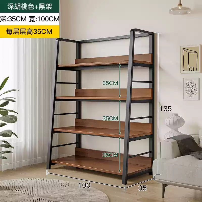 Shelf Multi-layer storage shelf Living room bookshelf Home floor locker Multifunctional shelf Display cabinet Display cabinet
