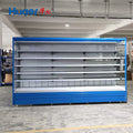 Non-standard customized large supermarket corner air curtain cabinet air-cooled fresh-keeping refrigerator fresh frozen refrigerator commercial