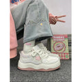 K-style sports women's shoes new arrival2026 popular women's shoes ins trendy thick sole sneakers niche style american retrowhite shoes
