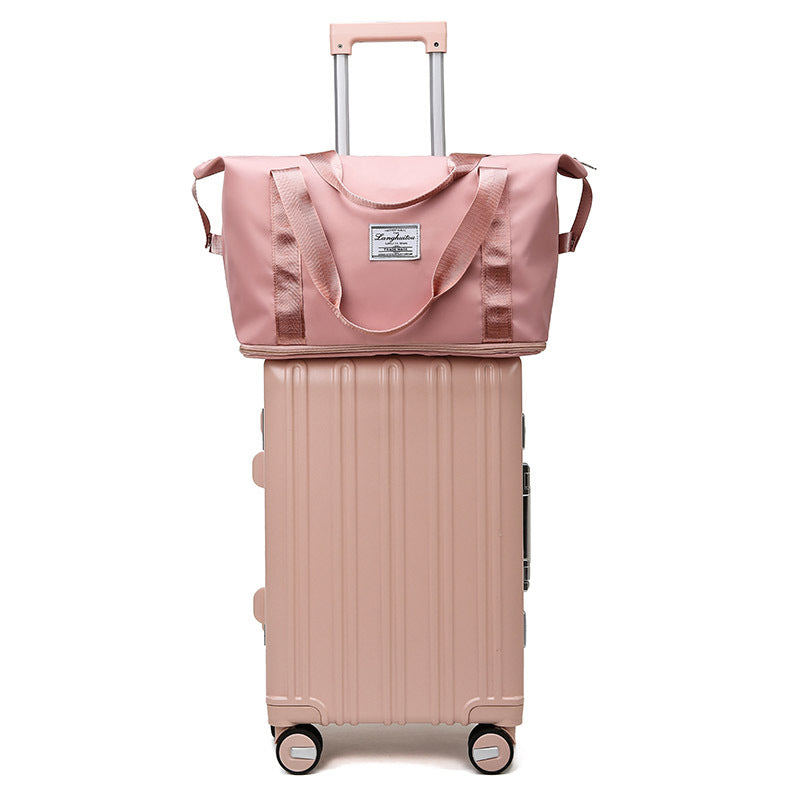 Wholesale travel bag expandable portable travel boarding sports yoga fitness bag luggage storage bag women's maternity bag