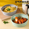 Food-grade silicone baking pan - high temperature resistant, collapsible air fryer silicone steamer tray, pot holder, baking cake mold