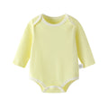 Baby romper, spring and autumn triangle crawl long sleeves, male and female baby cotton 0-1 years old jumpsuit, girl butt wrap