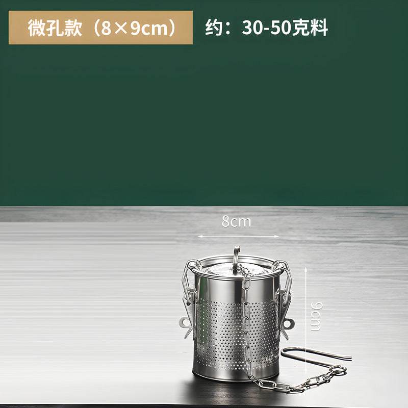 Stainless steel brine seasoning ball braised anise filter large capacity braised material bag filter basket filter bag brine basket